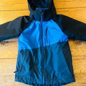 L.L. Bean Kids Fleece-Lined 3-in-1 Jacket  Blue and Black
